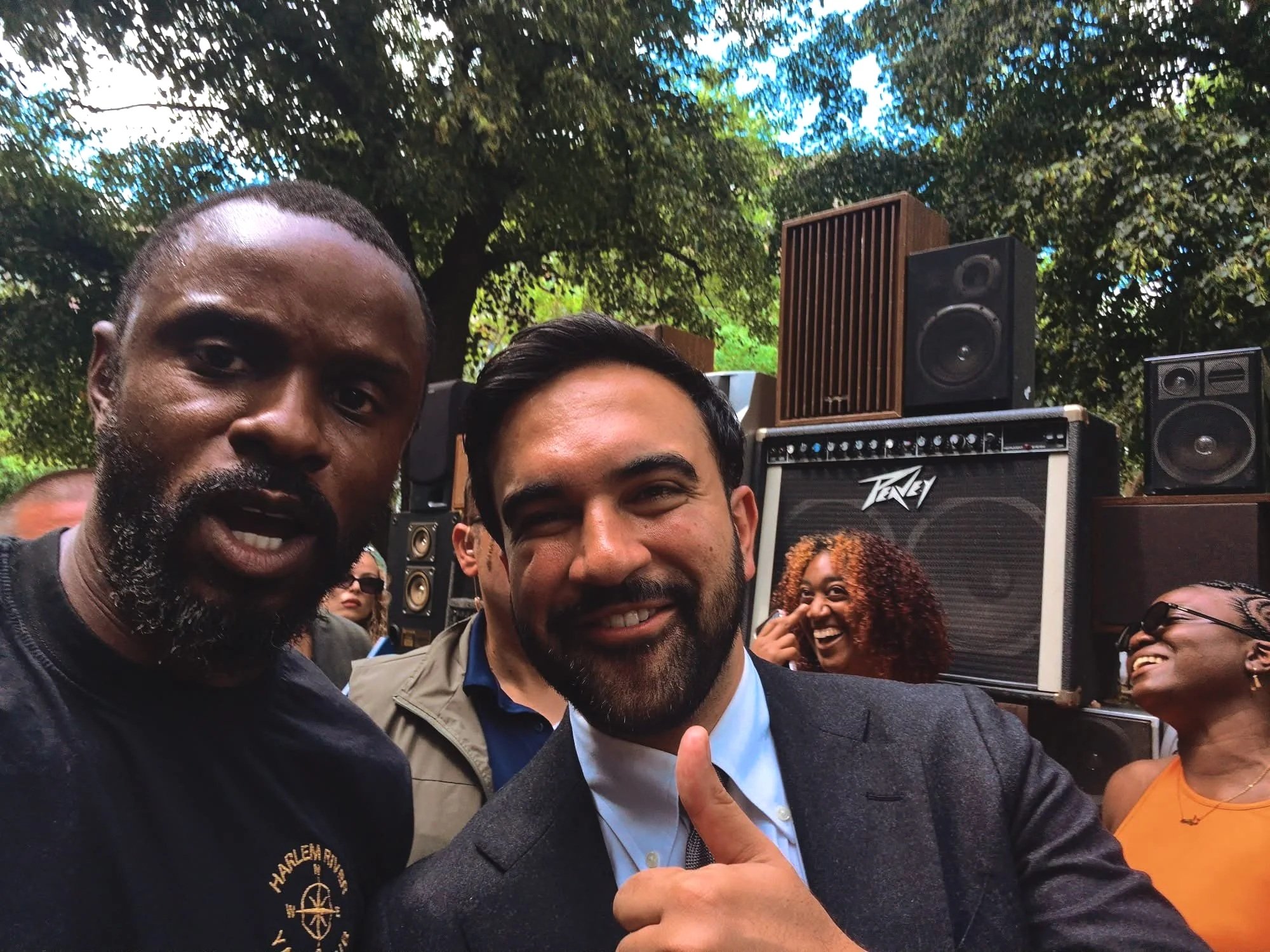 commodore Ohene with mayor Mamdani
