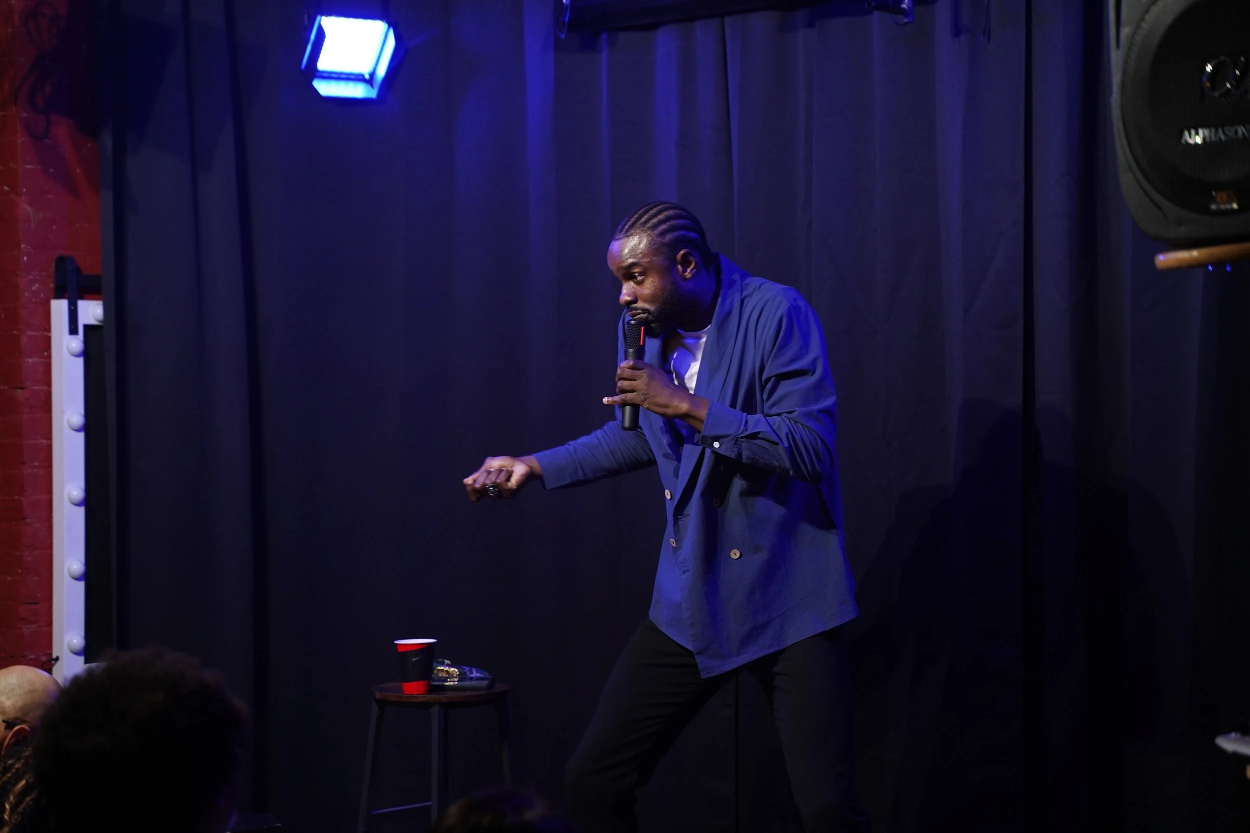 RELEASED A COMEDY SPECIAL "CODE SWITCH" AT A MOVIE THEATER IN LIC. STUART CINEMA