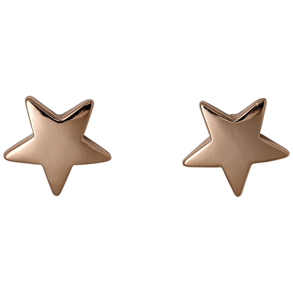 Rose Gold Plated Star Earrings, £8.99, Pilgrim