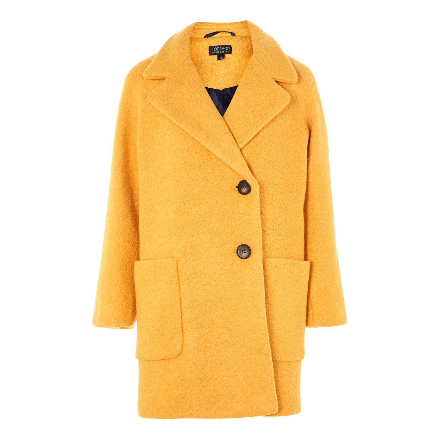 Seamed Boucle Coat, £75, Topshop