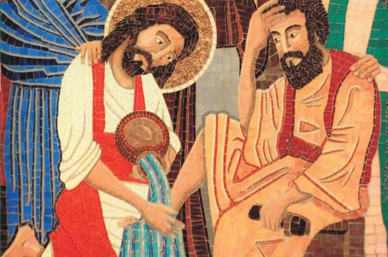 Detail, Rob Zilli mosaic, Church of Saint James, Stratford Connecticut