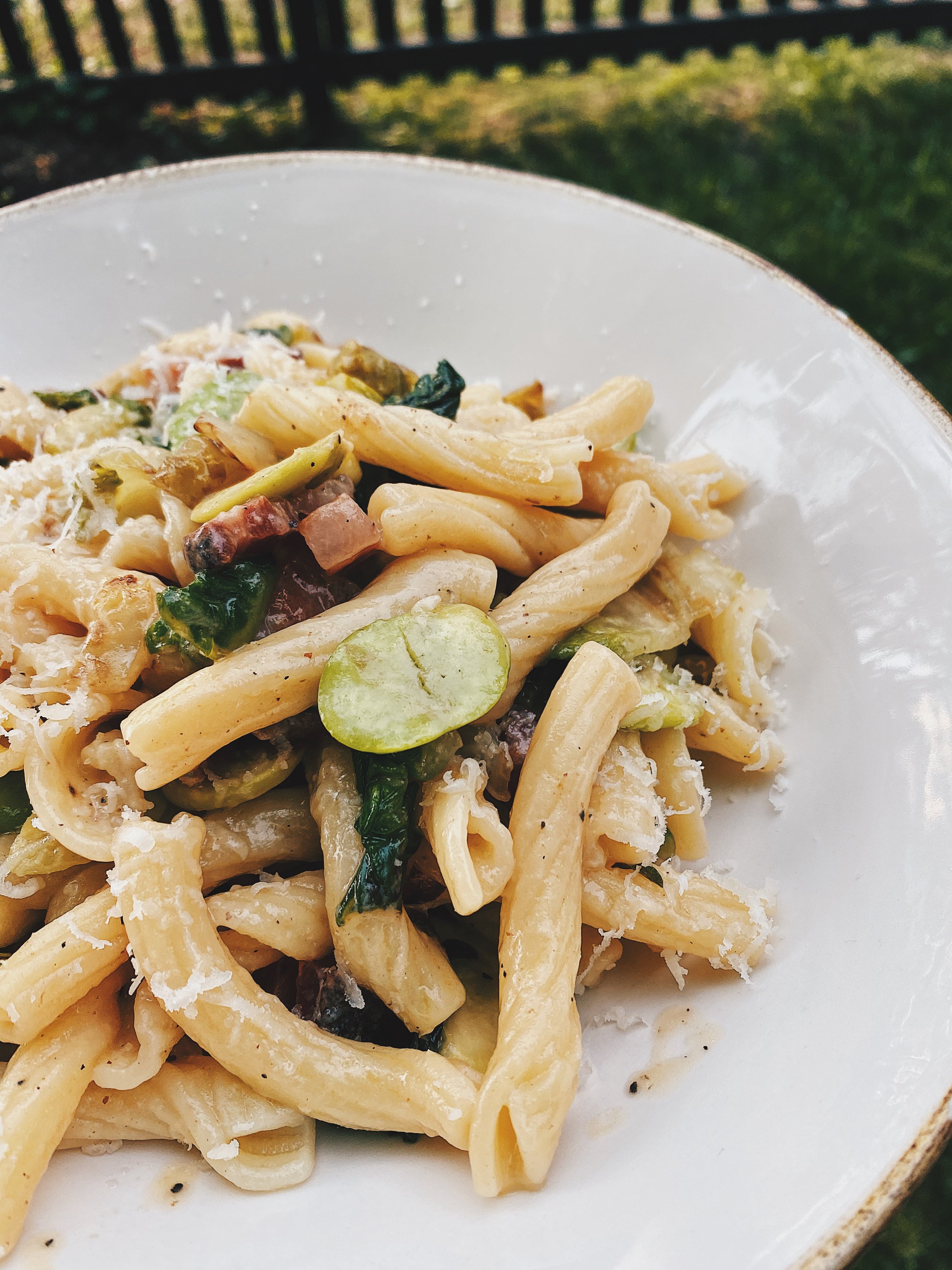 Fava Bean &amp; Baby Gem Pasta