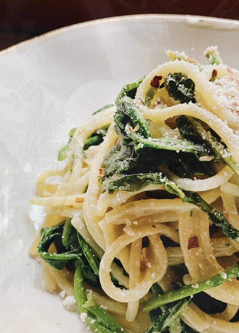 Spinach and Garlic Pasta