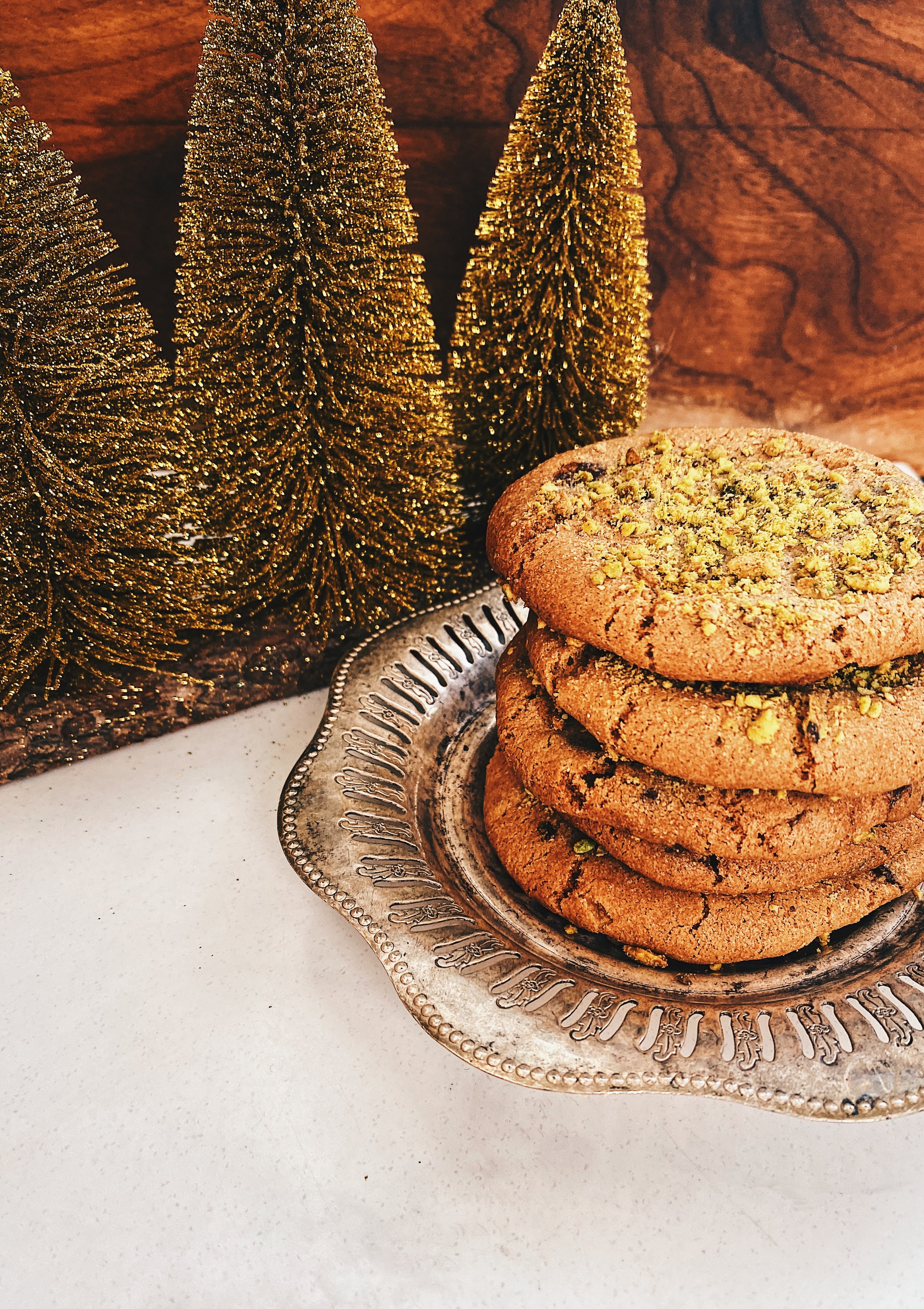 Orange Pistachio Chocolate Biscotti