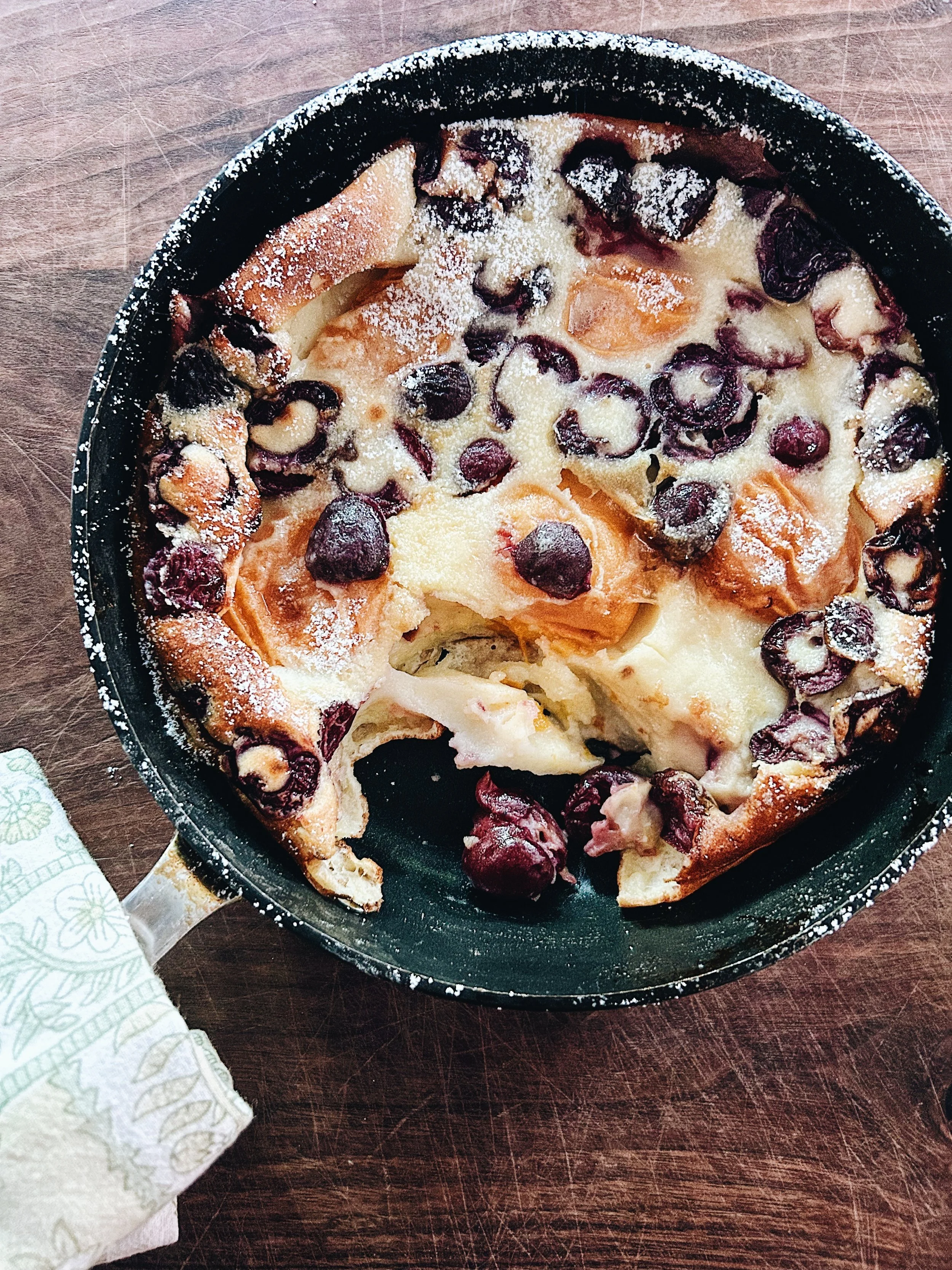 Cherry Apricot Clafoutis