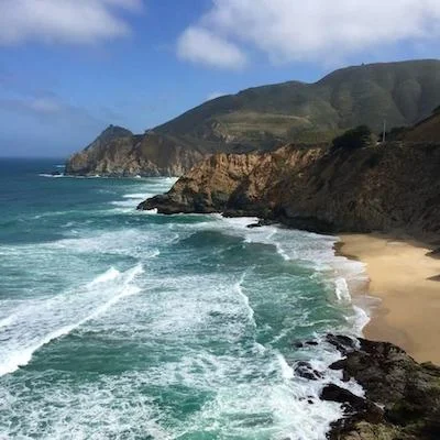 The rugged California Coast at Devil's Slide