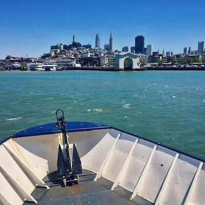 On the ferry from Sausalito to San Francisco