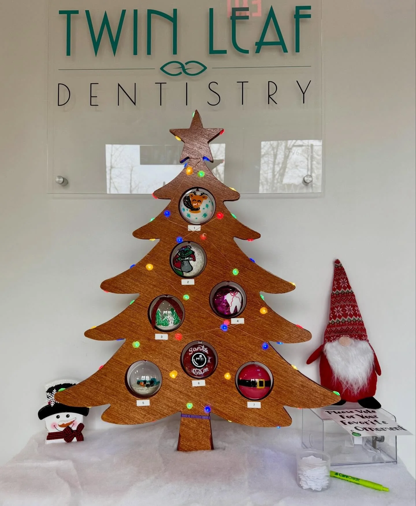 We got off to a late start but finally have all our ornaments up and ready for our holiday contest. Please reply with the number of your favorite ornament! Our winning team member will get a gift card and have office bragging rights! 🎄