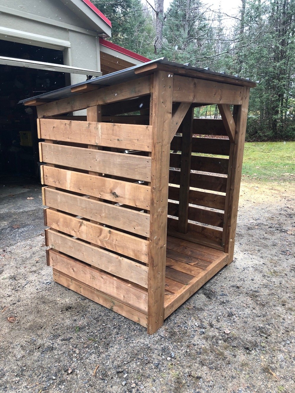 Small Fire Wood Storage Shelter? - Storage Rack Solutions