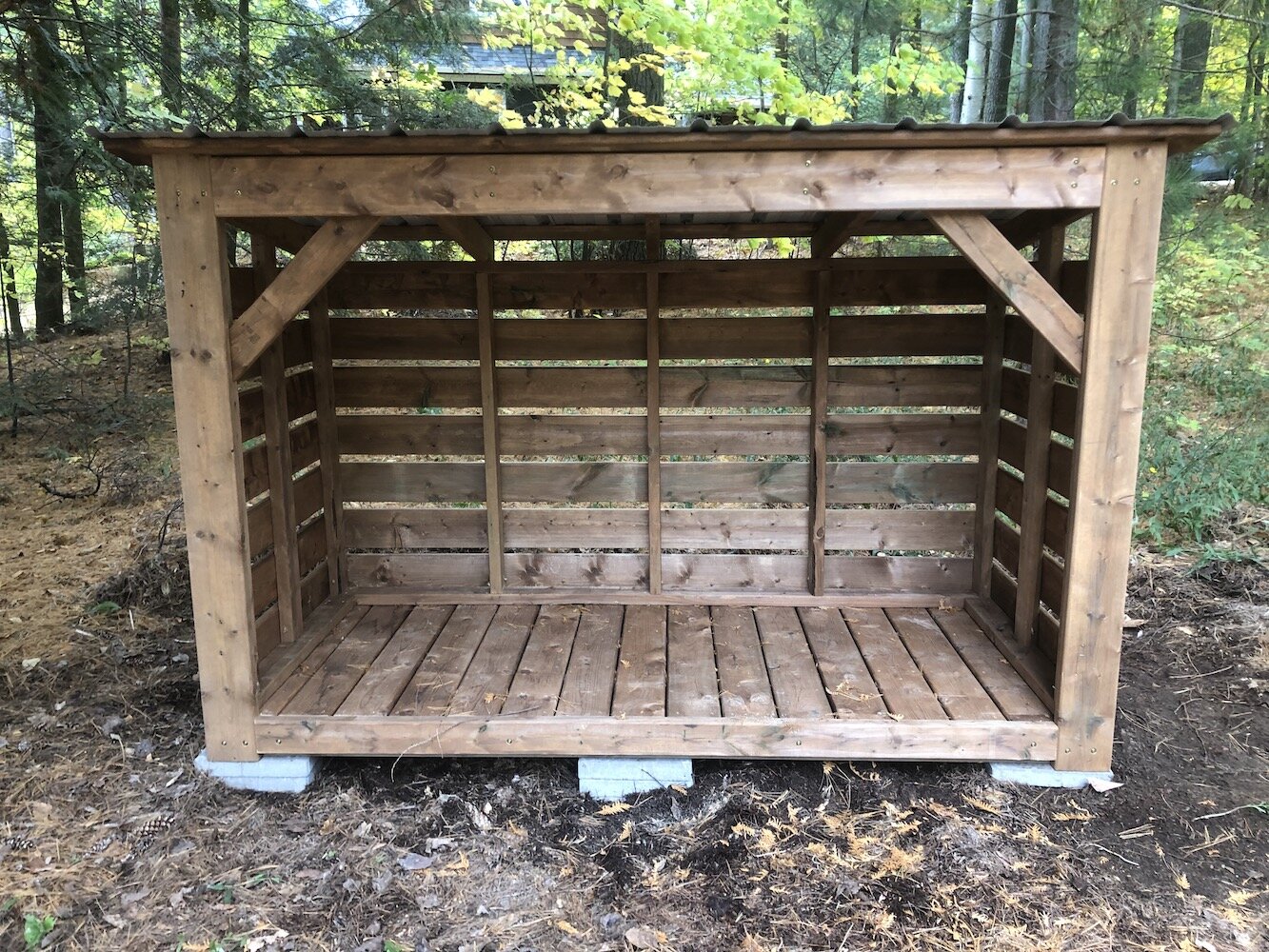 Medium Fire Wood Storage Shelter - Storage Rack Solutions