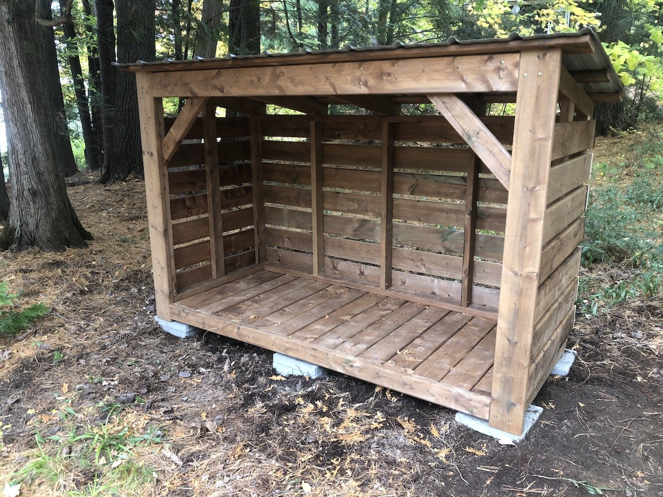 Medium Fire Wood Storage Shelter - Storage Rack Solutions