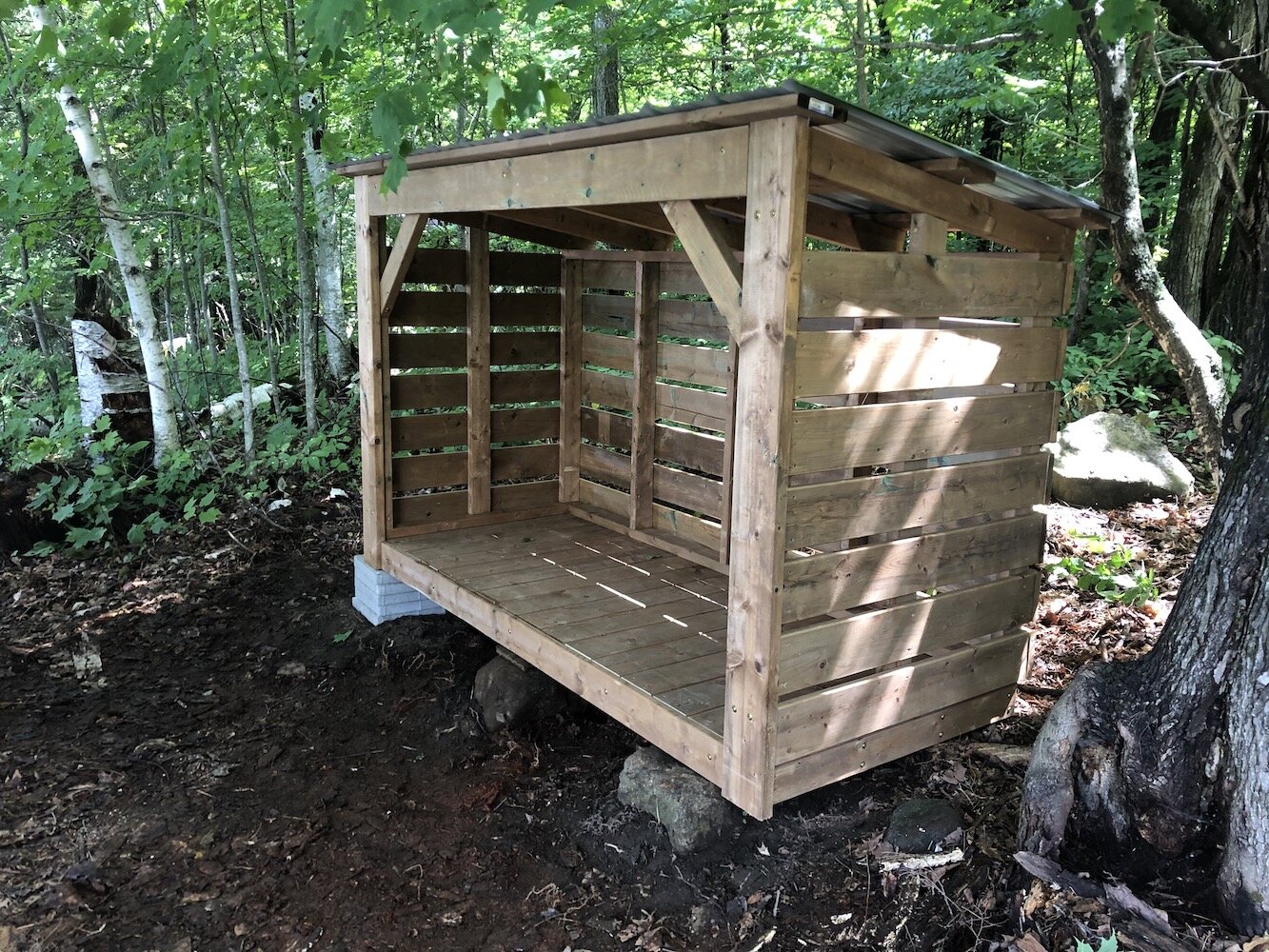 Medium Fire Wood Storage Shelter - Storage Rack Solutions