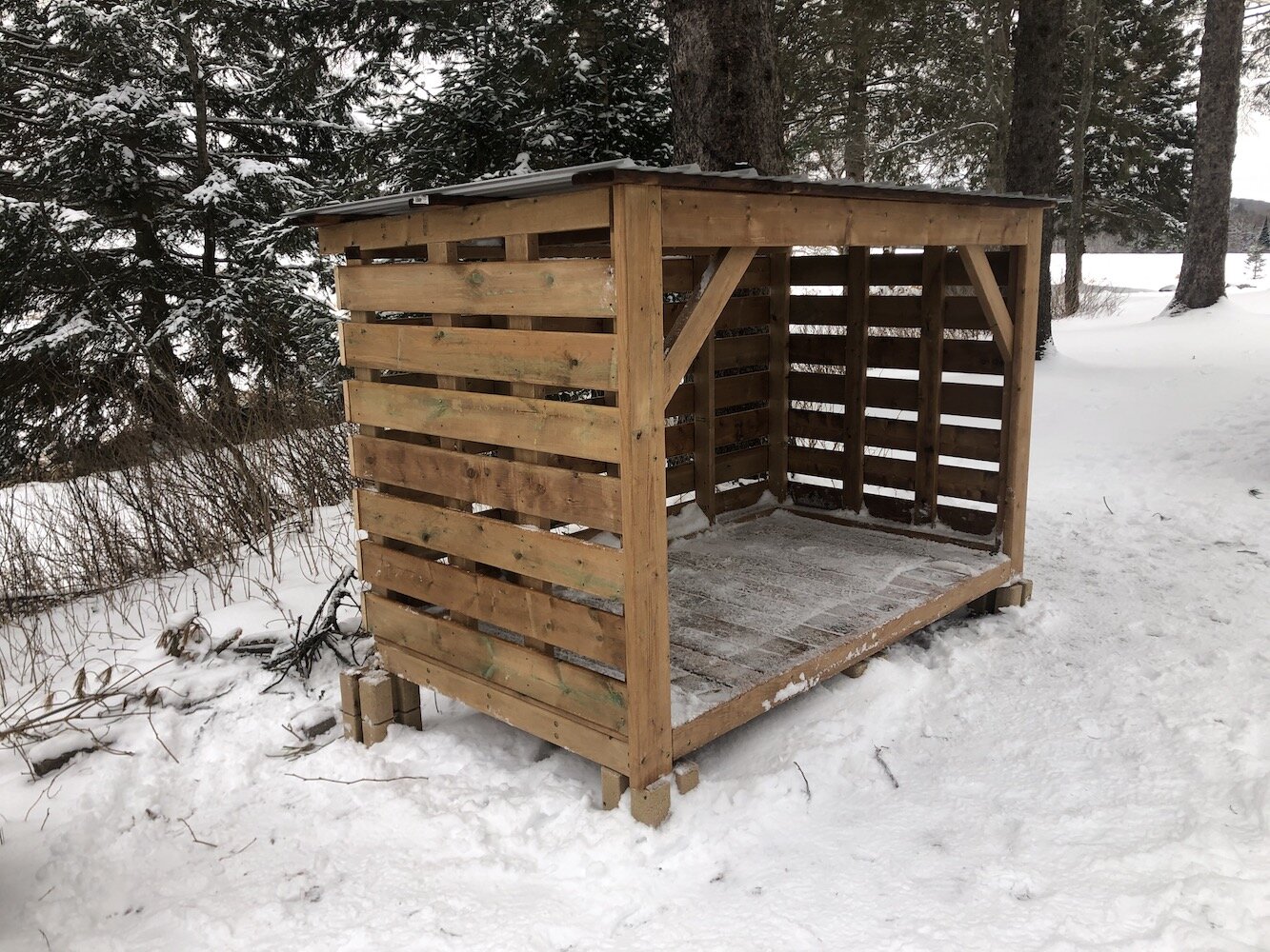 Large Fire Wood Storage Shelter - Storage Rack Solutions