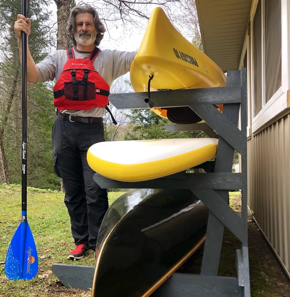 Outdoor Kayak Canoe Rack Kayak Storage Rack Freestanding Kayak