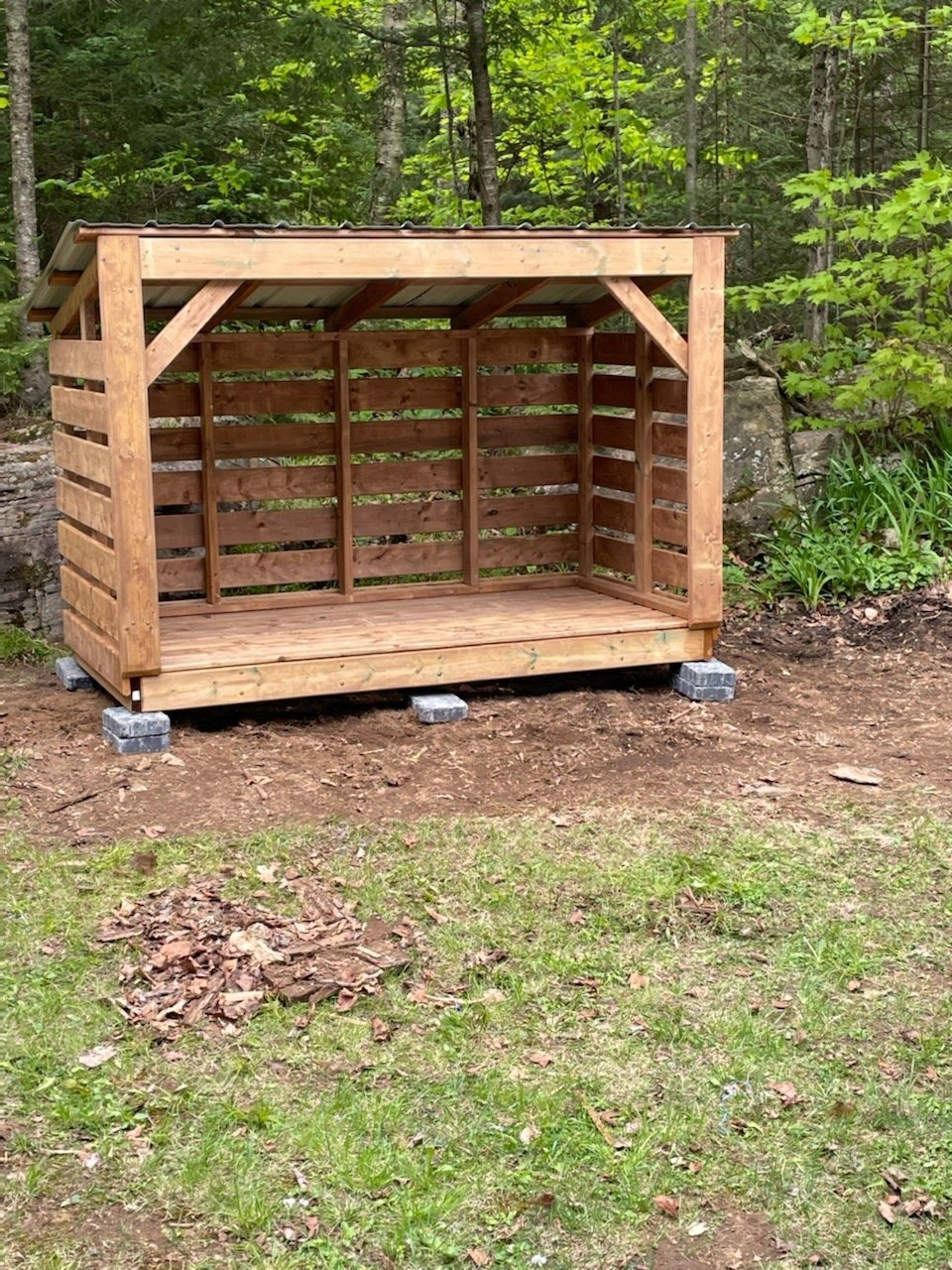 Medium Fire Wood Storage Shelter - Storage Rack Solutions