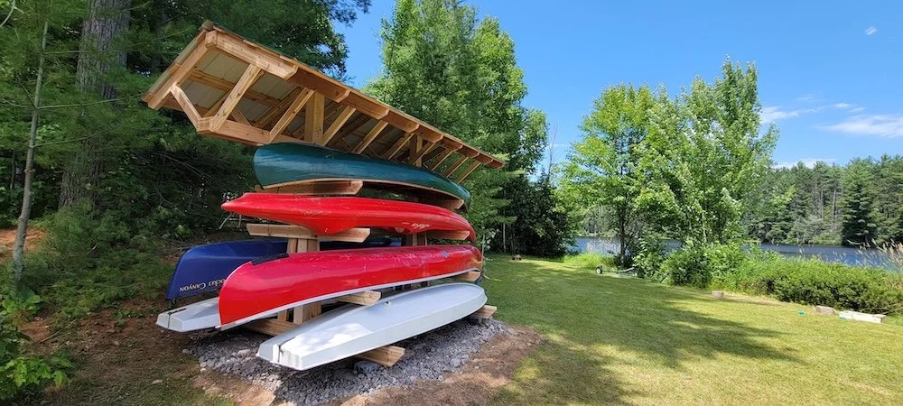 Deluxe Roofed Wood Racks — Storage Rack Solutions
