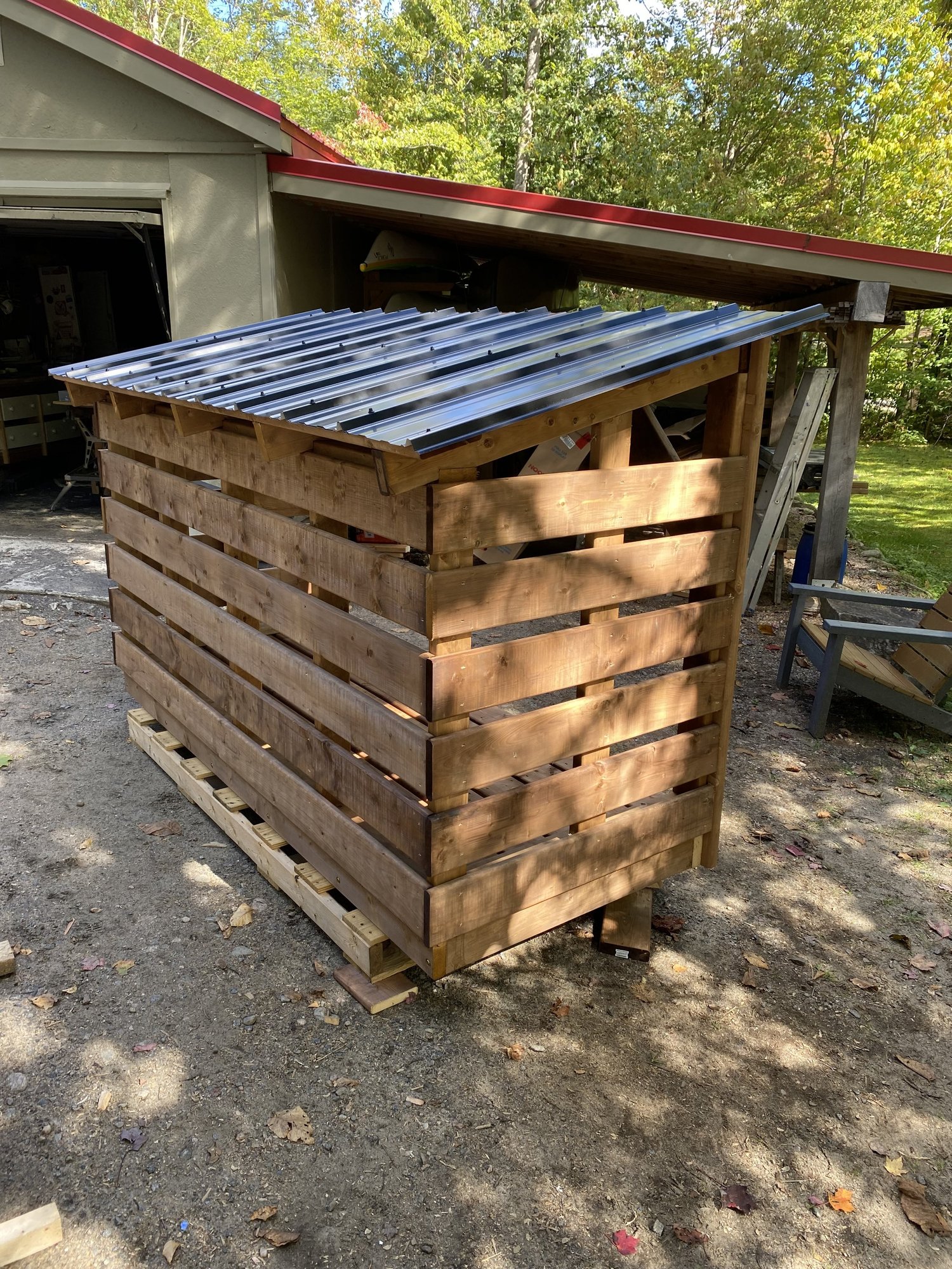 Shell Storage Wood Fire Wood Storage Shelters — Storage Rack Solutions