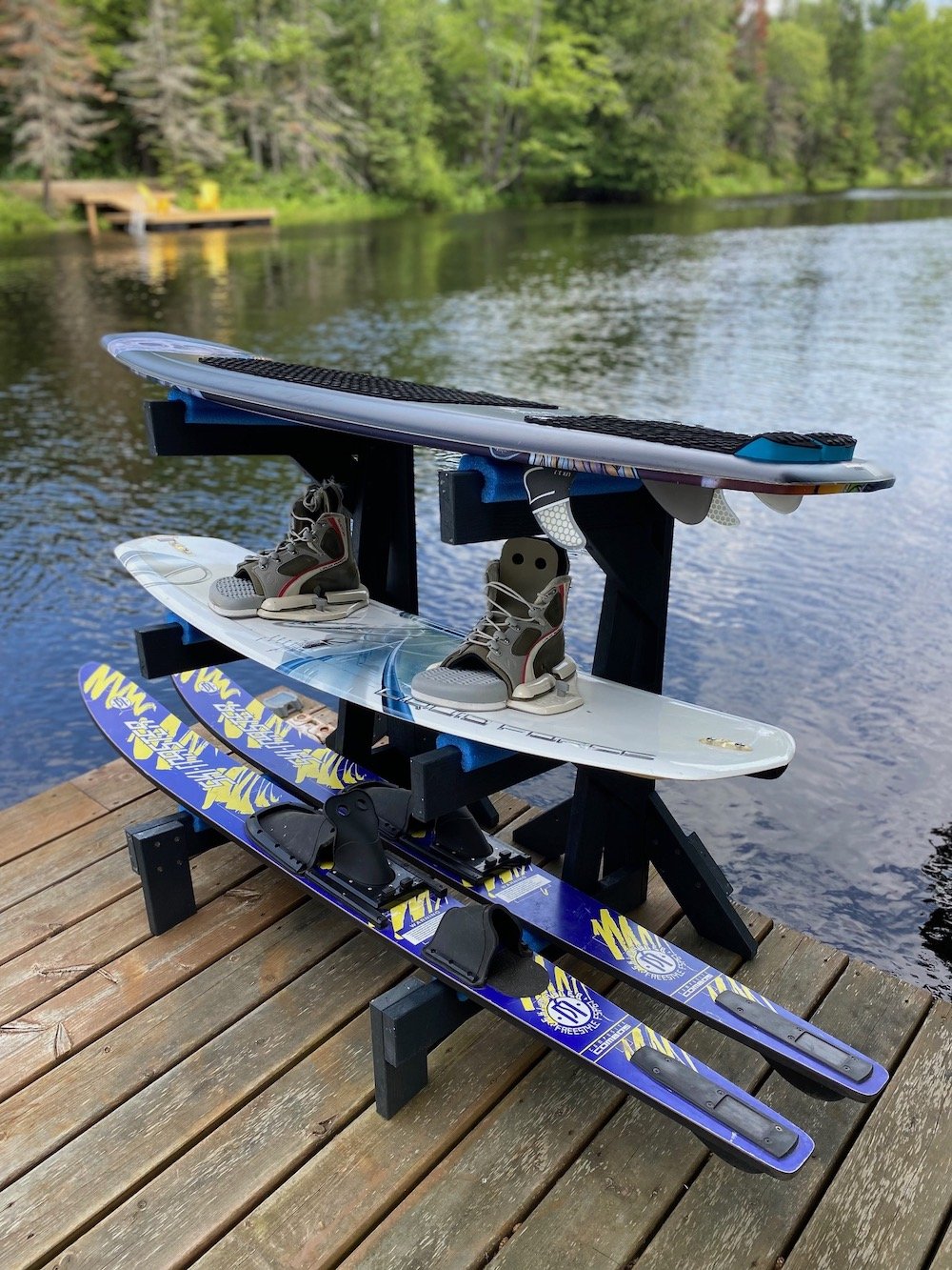 Dock-side Ski and Board Rack - Recycled Poly - Free-standing - Rack-In-A-Box Series - Storage Rack Solutions