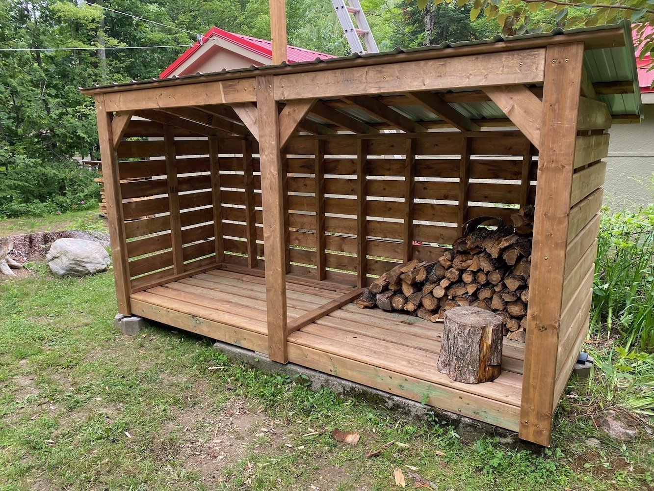 Extra Large Firewood Shelter - Storage Rack Solutions