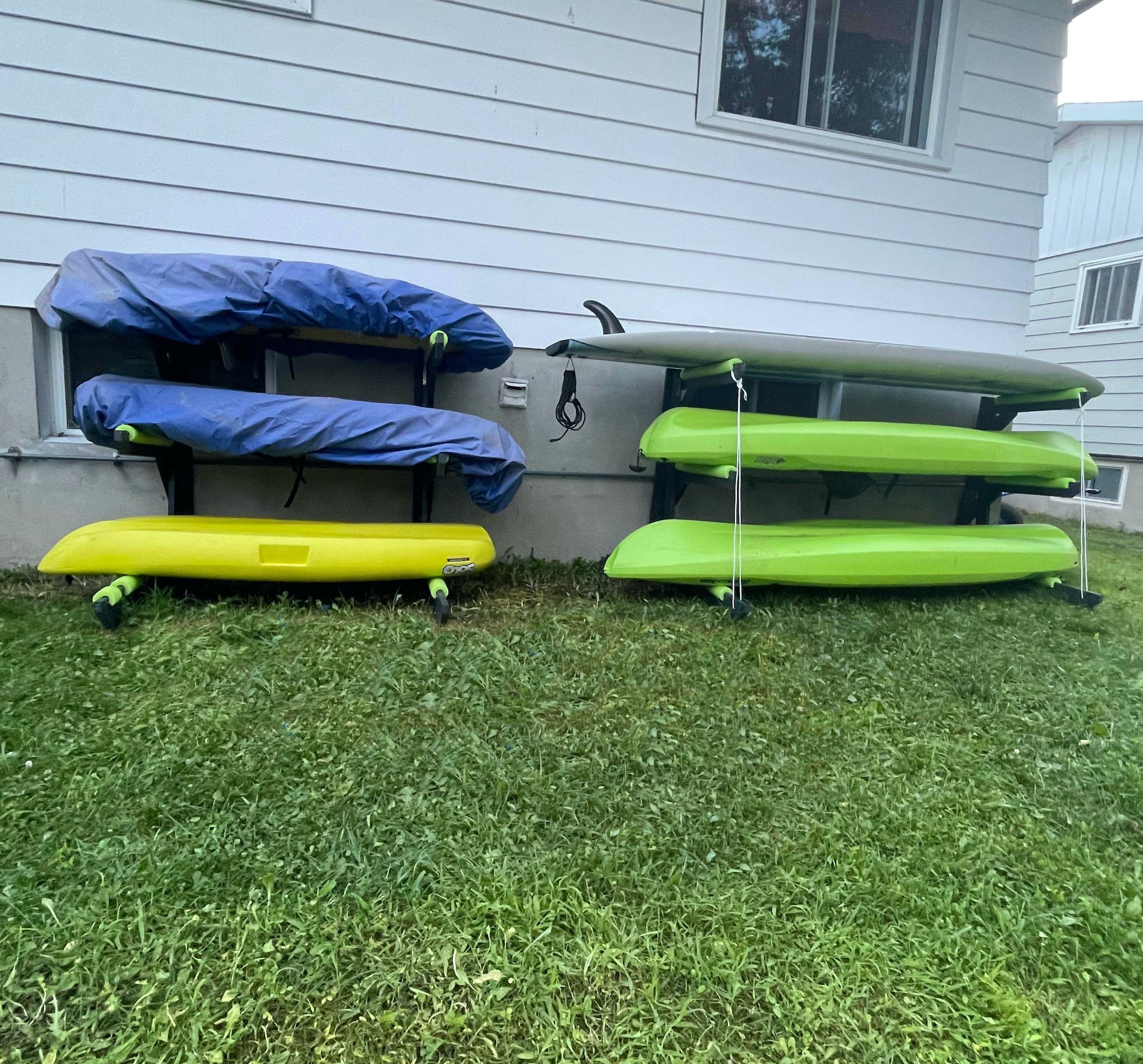 Kayak storage rack - 3 unit Kayak Racks - Free-standing - Rack-In-A-Box Series - Storage Rack Solutions