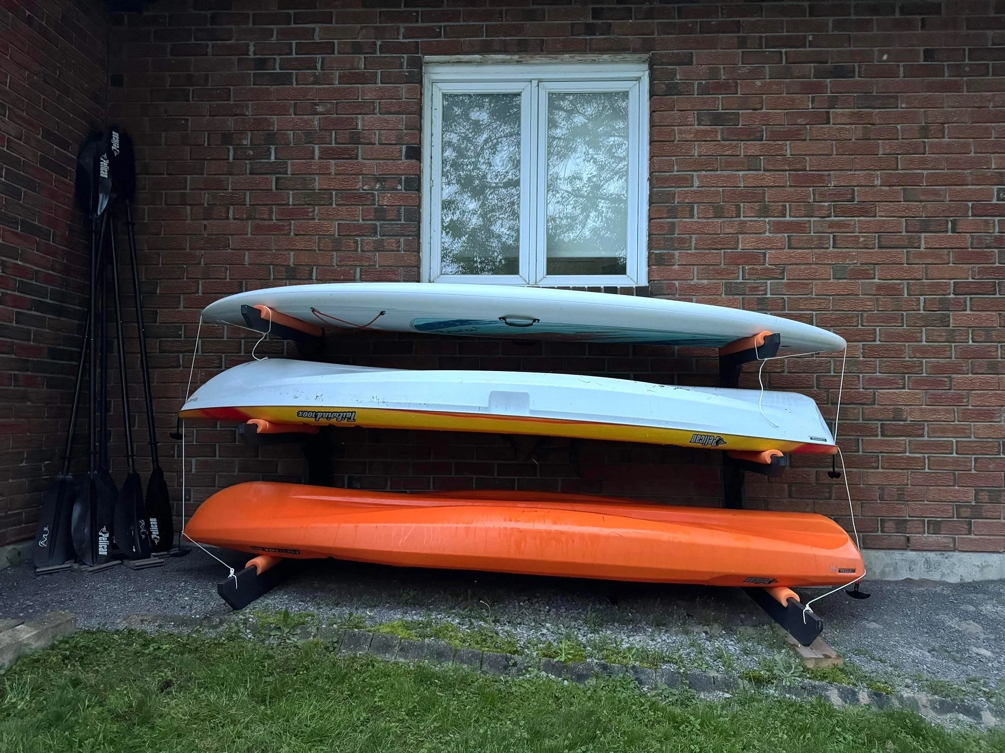 3 rack - kayak storage rack - kayak rack - SUP rack - canoe rack - holds 3 units - Storage Rack Solutions - Rack in a Box Series
