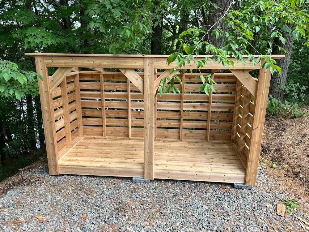 Shell Storage Wood Fire Wood Storage Shelters — Storage Rack Solutions
