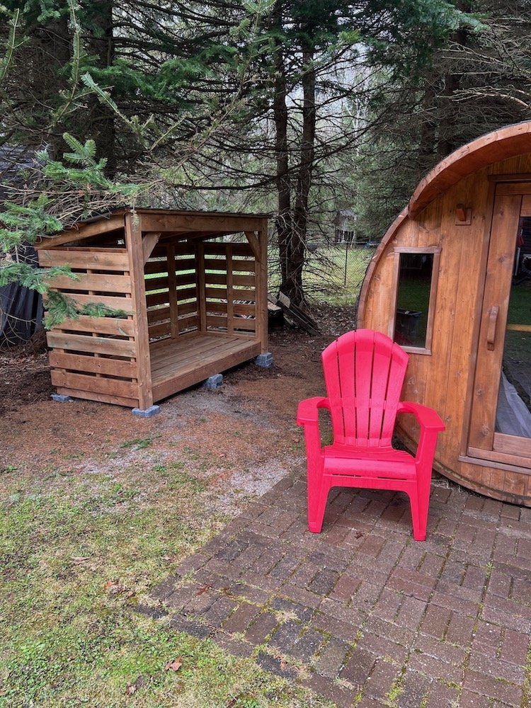 Medium Firewood Storage Shelter - Storage Rack Solutions