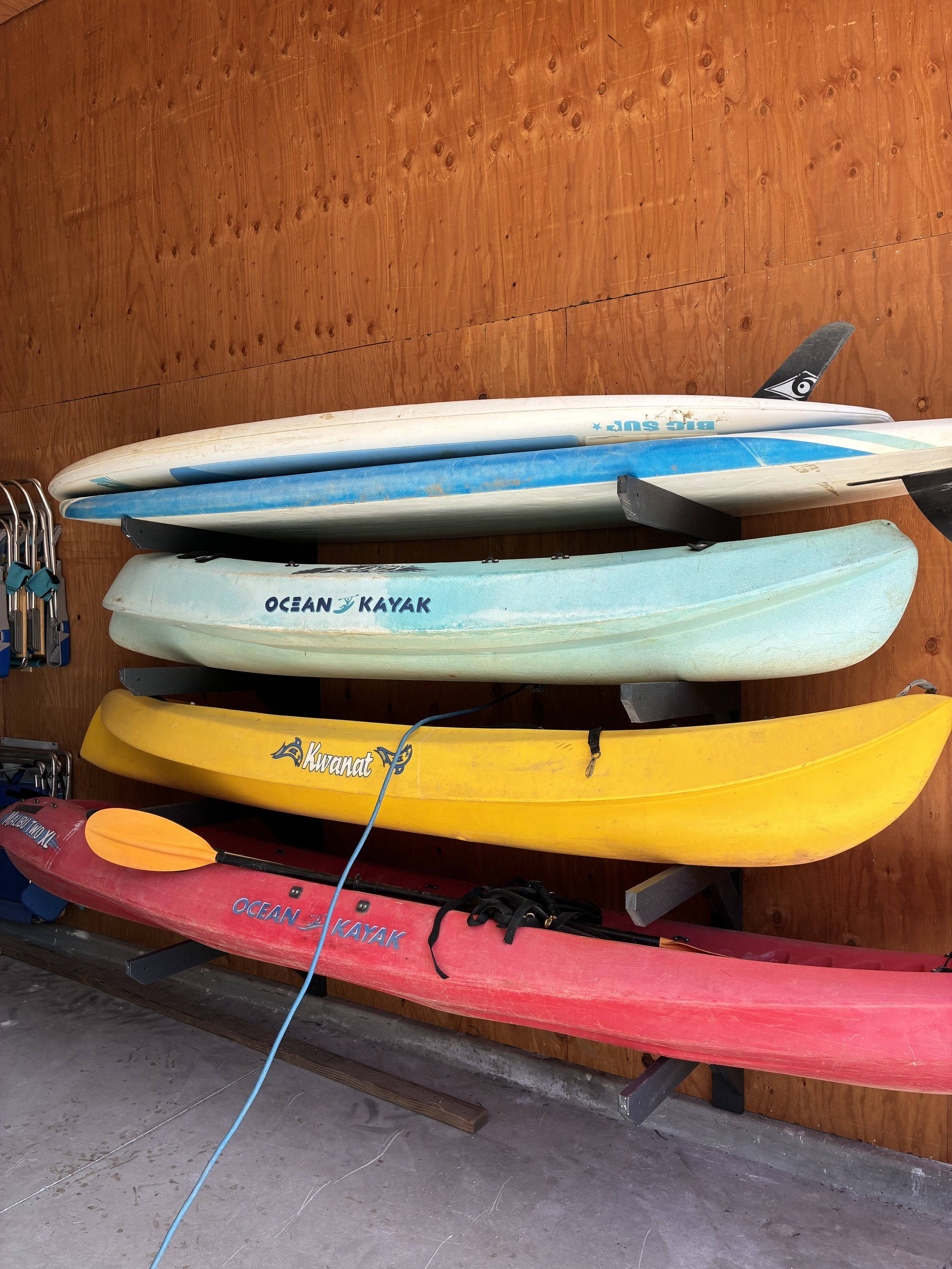 ReRackiT - Wall Mounted Kayak Rack / SUP Rack - Kayak Storage Rack