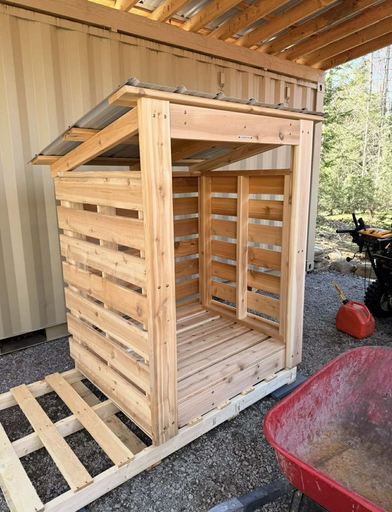Small Firewood Storage Shelter - Storage Rack Solutions