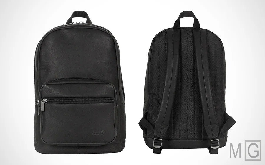 black minimalist backpack