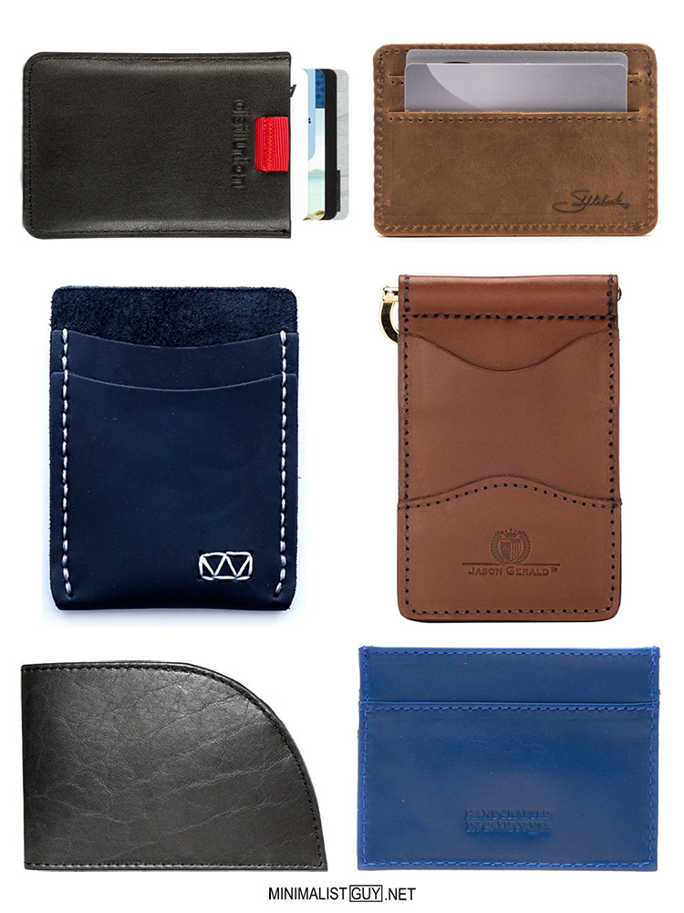 Made In USA: 6 Front Pocket Leather Minimalist Wallets built to 