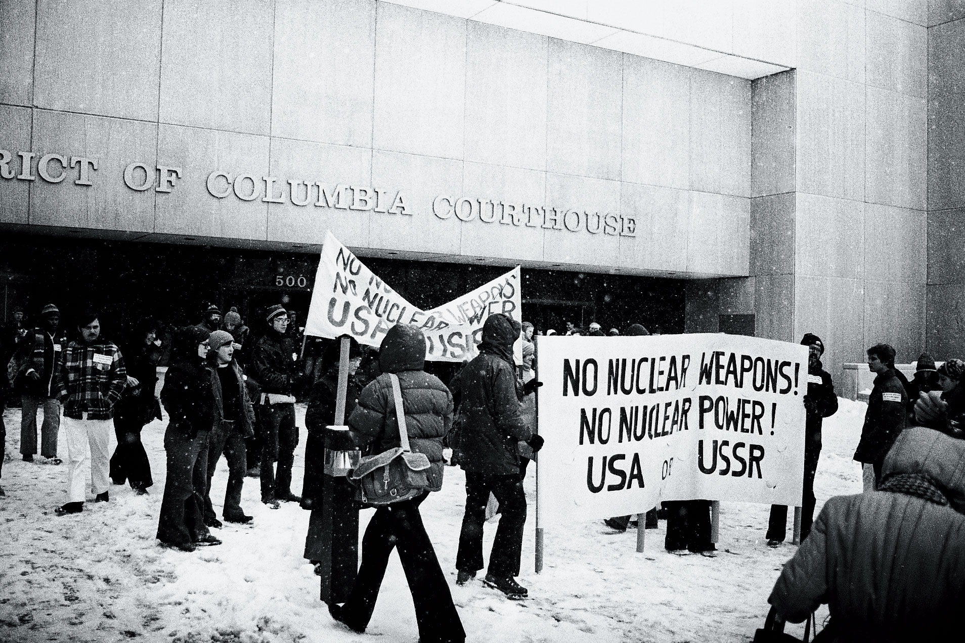 The trial and sentencing of the White House 11 ended with all convicted and given $100 fines and probation. The seven who had unfurled a banner in Red Square in Moscow at a simultaneous action Sept. 4, 1978, were sent home without arrest or charges.