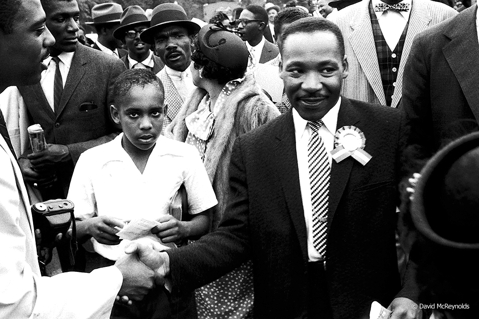  Martin Luther King Jr. after his speech at the May 17, 1957, Prayer Pilgrimage in Washington, DC. (More photos in Special Events section, 57-10) 