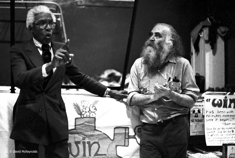  Bayard Rustin with Igal Roodenko. Igal received the 1979 WRL Peace Award. 