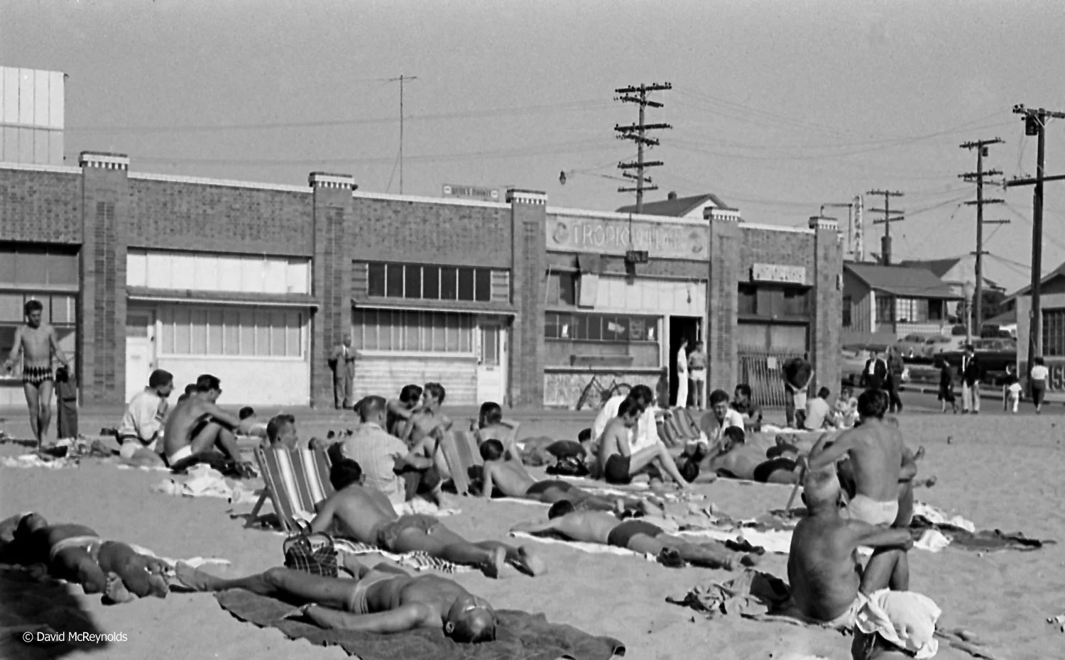 Boys on the beach, Ocean Park, 1956.