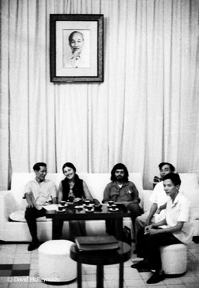  Judy and Joe at a meeting with local officials. Hanoi, 1971. 