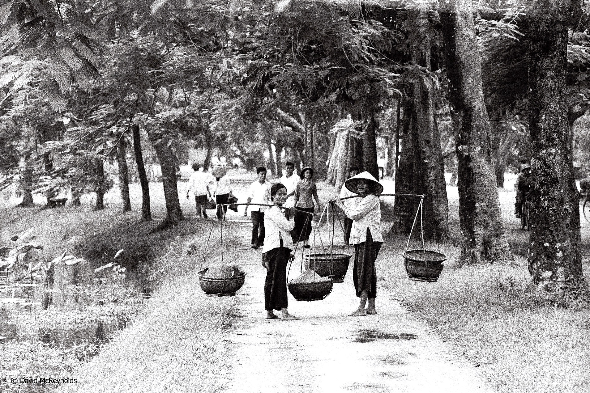  Women in park.&nbsp;Hanoi, 1971. 