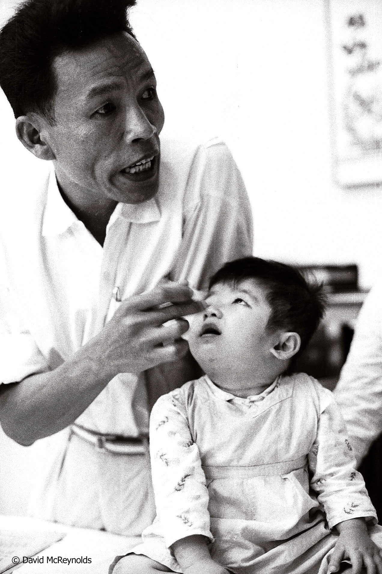  Child deformed by agent orange. Hanoi, 1971. 