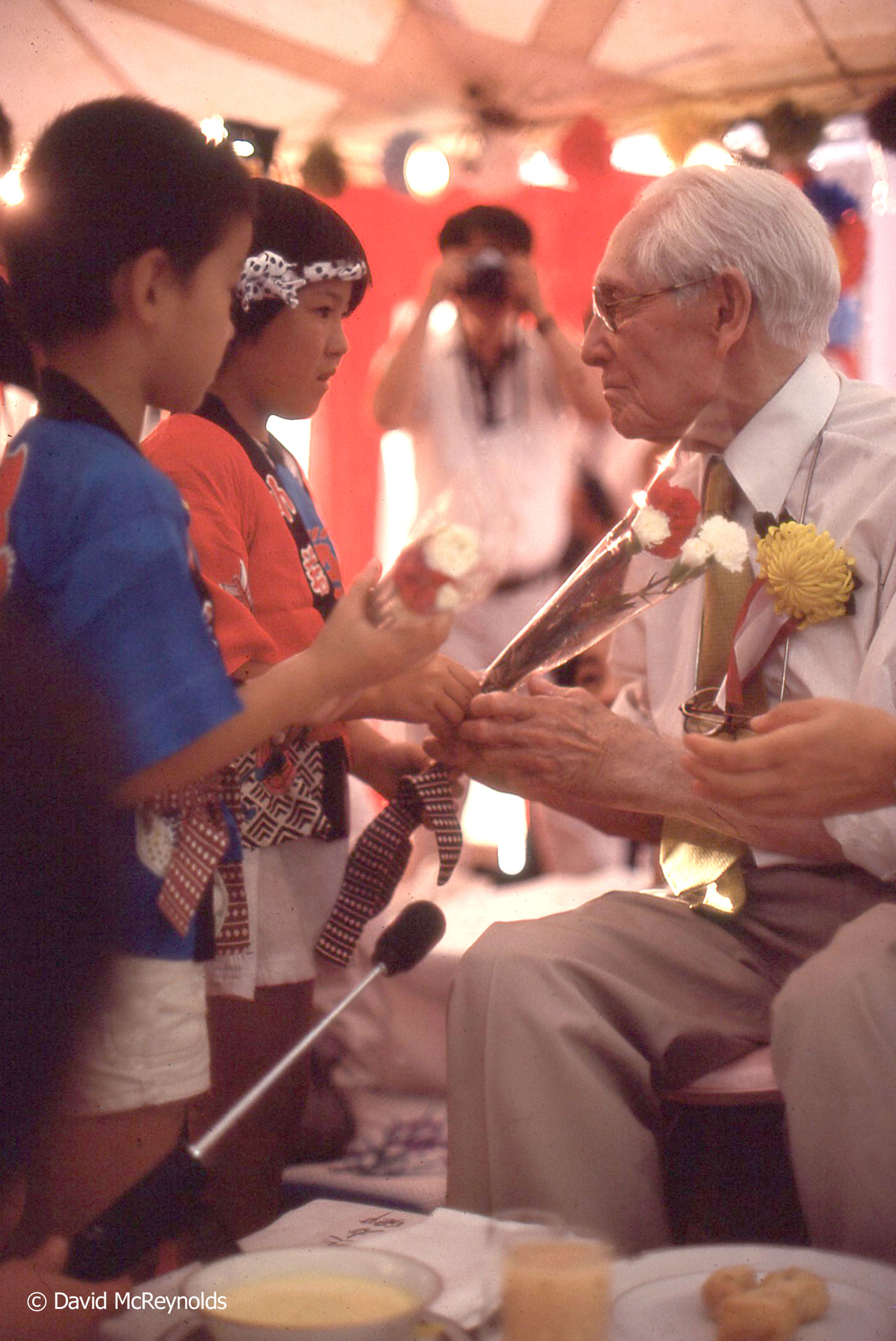 Lord Philip Noel-Baker (1889-1982) was a special guest at the 1981 commemoration ceremonies. He was awarded the Nobel Peace Prize in 1959 for his lifelong work for international peace and cooperation.