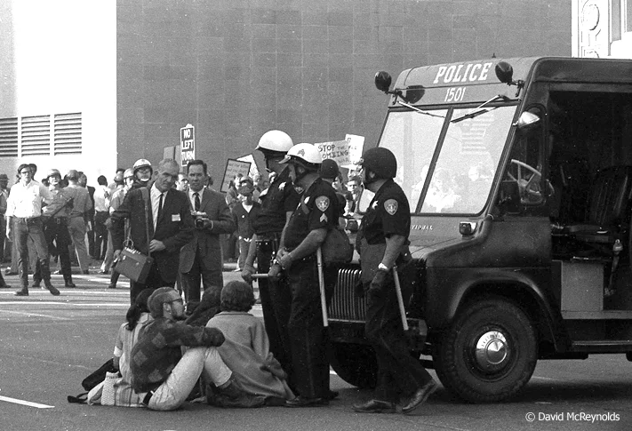 Oakland Draft Board Sit-In Oct 1967