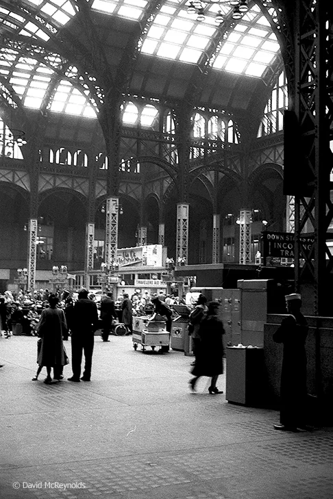 The old Penn Station, NYC, April 1957. (57-9)