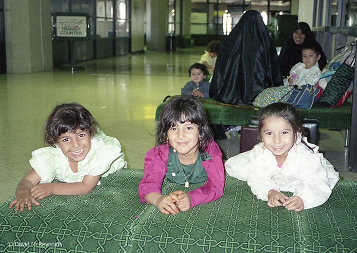 Last day in Iraq at the airport. October 1990.