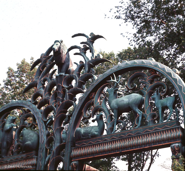 Bronx Zoo gate, late 50s/early 60s.