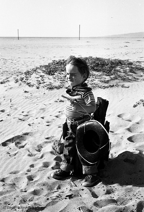 Child of a friend on the beach in Venice, California. March, 1954. (54-7)