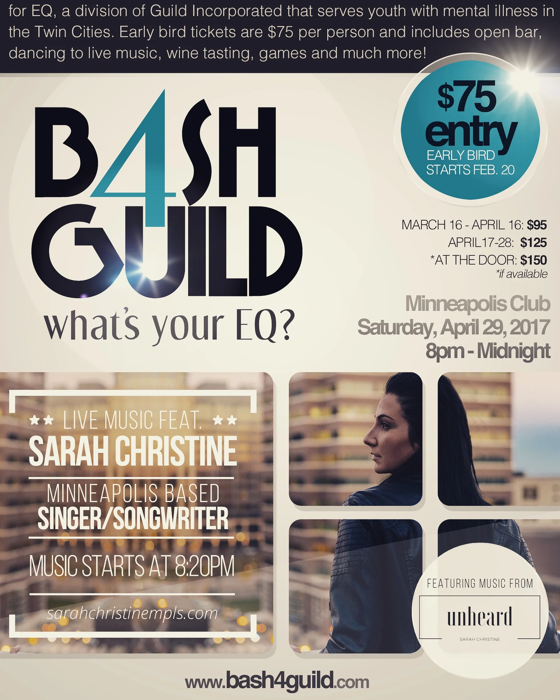 Bash 4 Guild Raises 60K w/ Sarah Christine