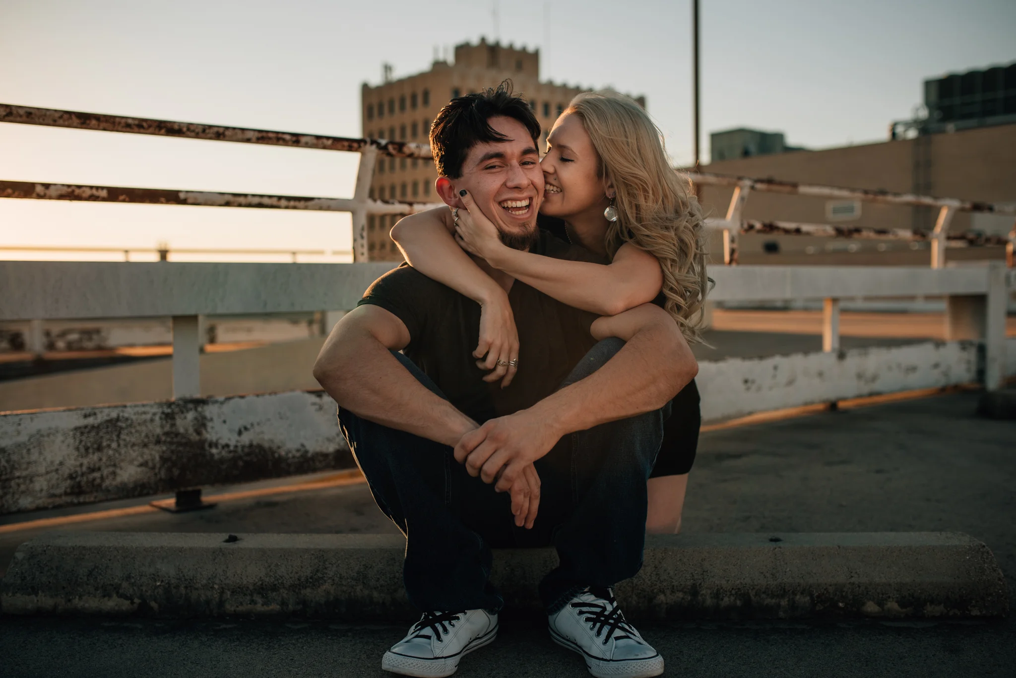 Ashley & Brandon - Parking Garage - Downtown San Angelo