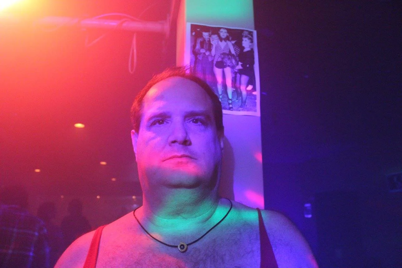In the flare of lights