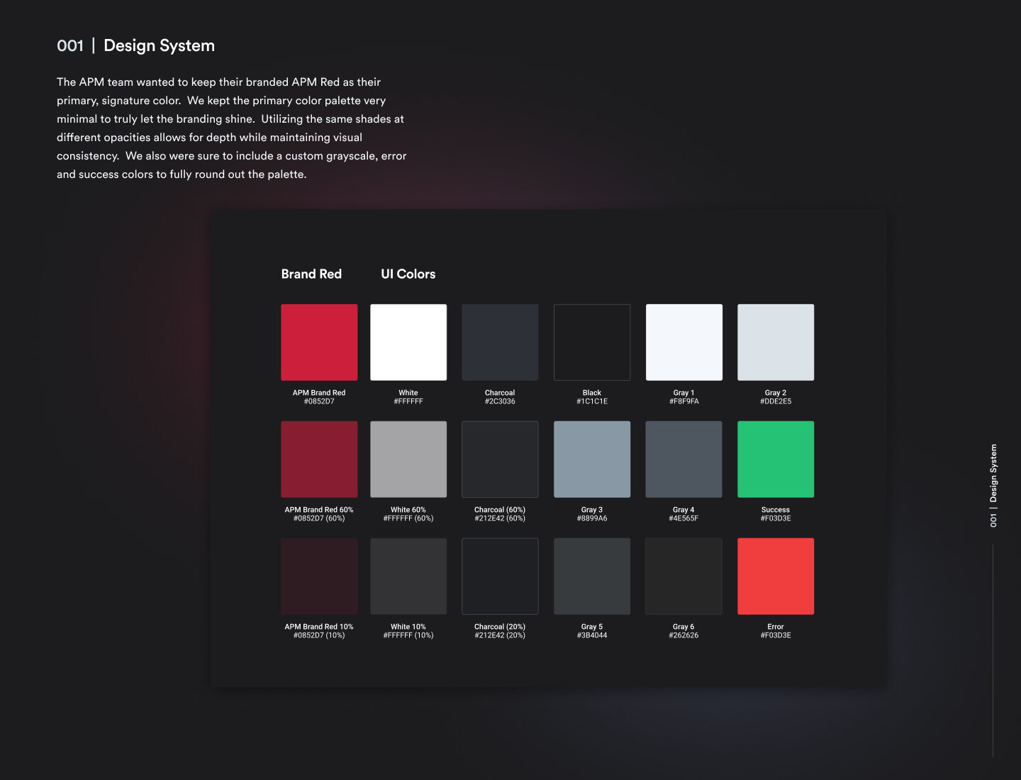 My role as the UI designer put me in the position of defending design decisions and championing for the users - in this case, it was not only APM’s internal music directors, but also potential new customers, the latter of which would be more accusto