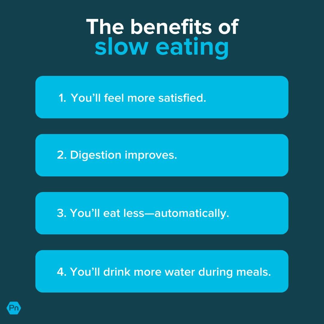 Eating slowly may be the single most powerful habit for driving major transformation. 

Not only can this ridiculously simple strategy help you improve health and body composition, it can also serve as a gateway to other big changes.

Like developing