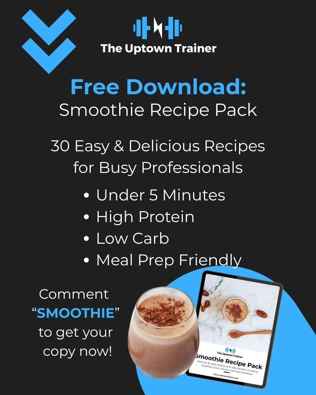 Need a fast, nutritious meal you can take anywhere?

Our FREE Smoothie Recipe Pack gives you 30+ blends for energy, recovery, and total-body wellness.

All high-protein, nutrient-dense, and designed for on-the-go performance.

🧋 Breakfasts, snacks, 